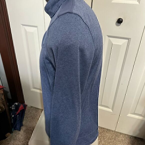 Under Armour Mens Large Blue Half ZIP Pullover - Picture 2 of 5